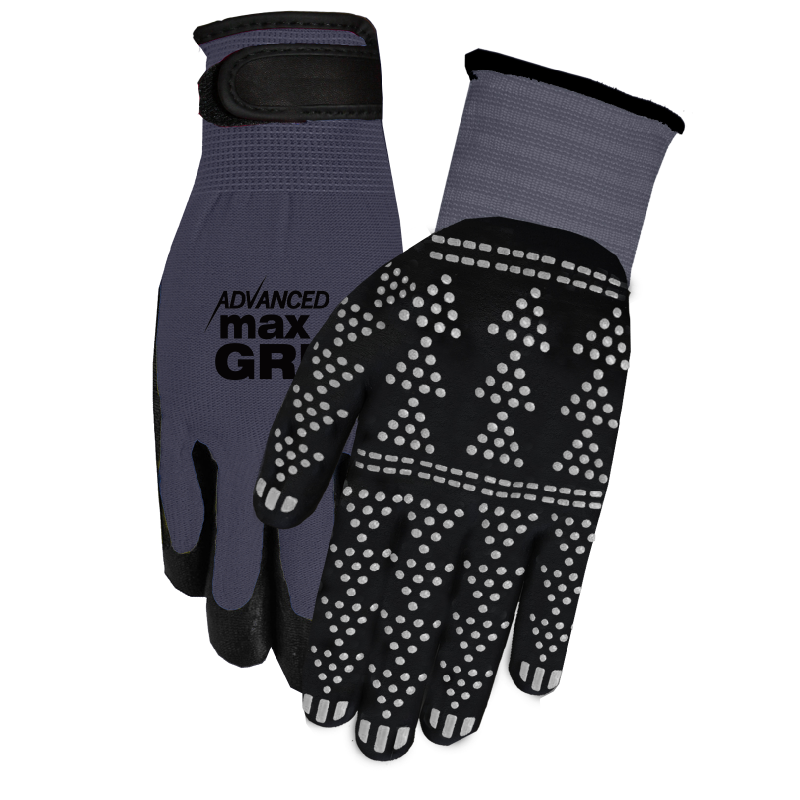 MAX-GRIP Ultimate Work Gloves Large/X-Large Grey (3-Pack)
